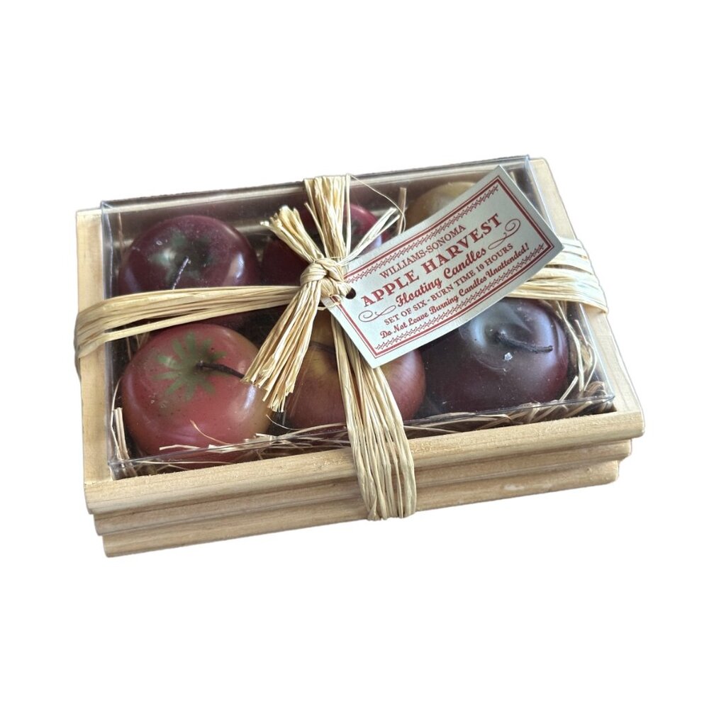 Williams Sonoma | Apple Floating Candles, Set of Six